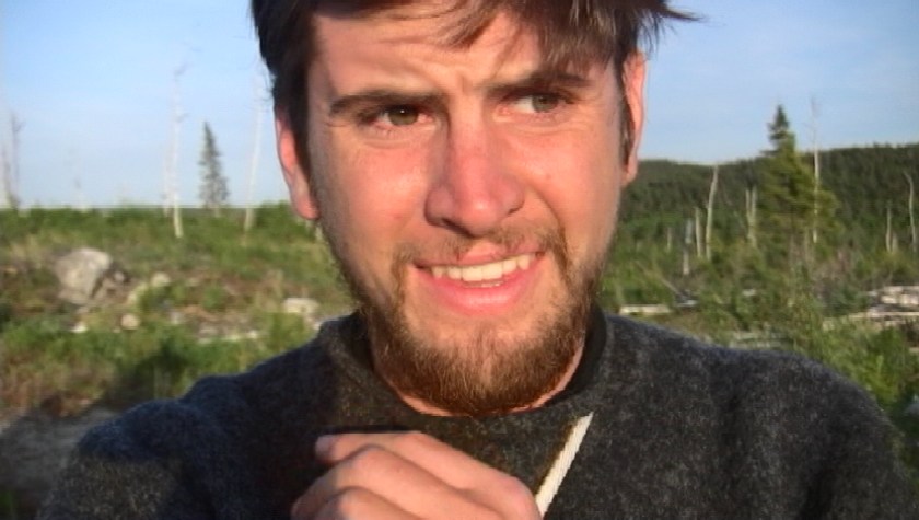 June 16- Self portrait made during a spectacular moment just outside of White River, Ontario.