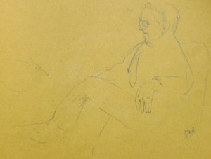 A quick line drawing of my dad.