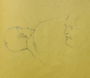 Quick studies of my parents.