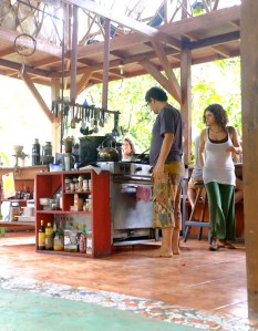 Here is the kitchen at Punta Mona. Certainly a place of gathering and where good things are made.