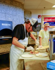 Chip R. and Katie behind the line at Watson's.